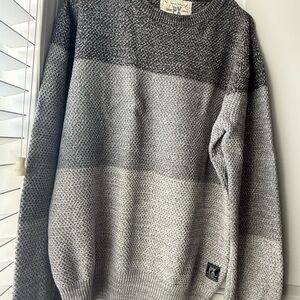 Men's Gray Gradient Sweater